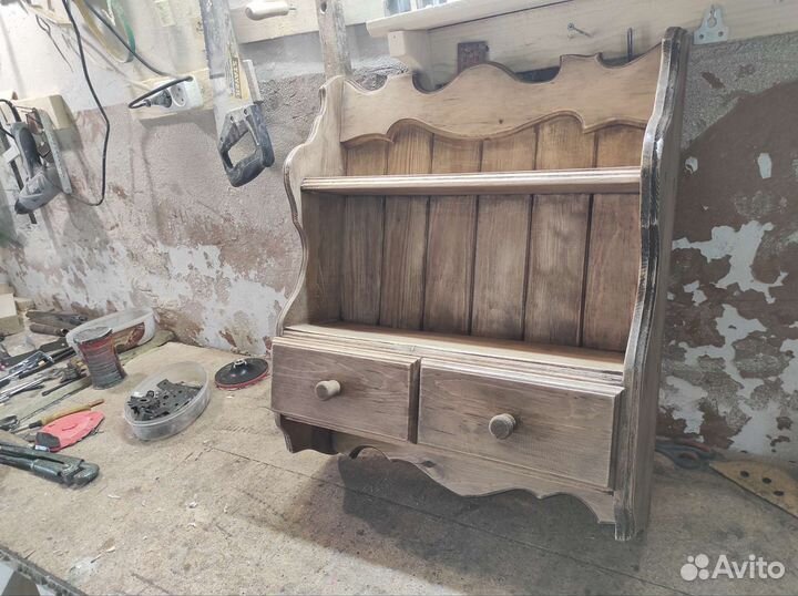 Полка с ящиками, настенная