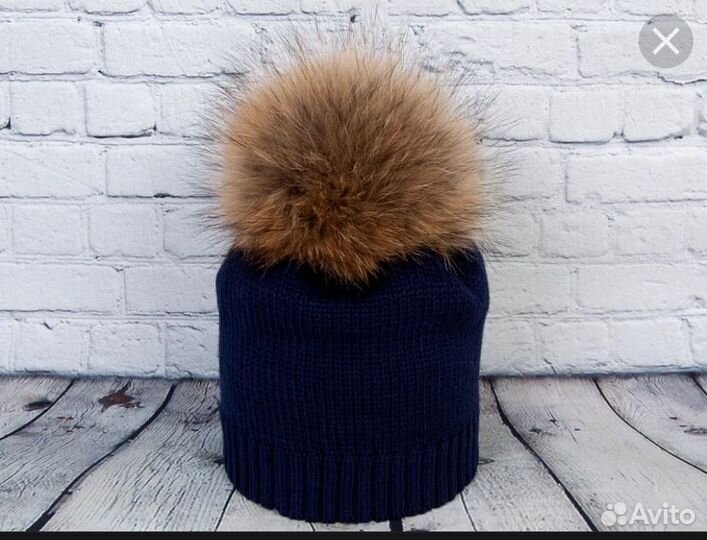 Меховые помпоны натуральные, опушки