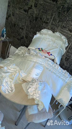 Бортики и балдахин в кроватку