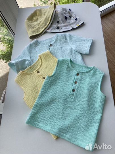 Песочники, Боди, Ромперы, Блумеры из муслина