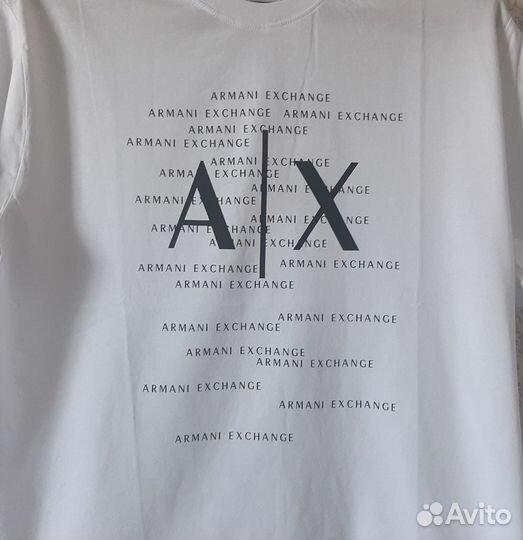 Armani Exchange футболка белая