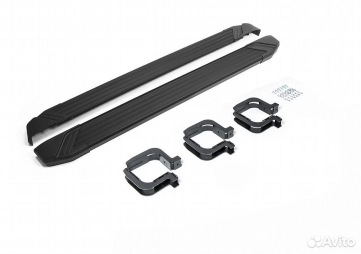 Пороги Подножки Mitsubishi Pajero Sport 2- Black