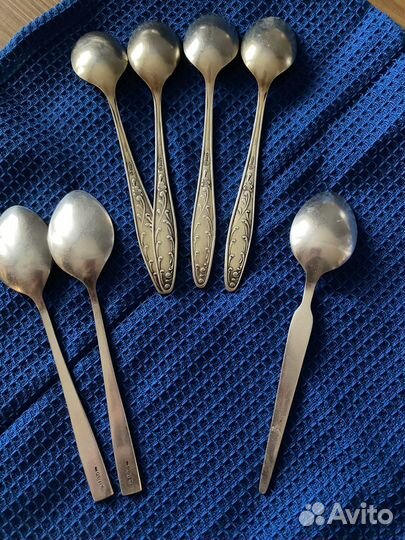Мельхиоровые чайные ложки,ссср80гг