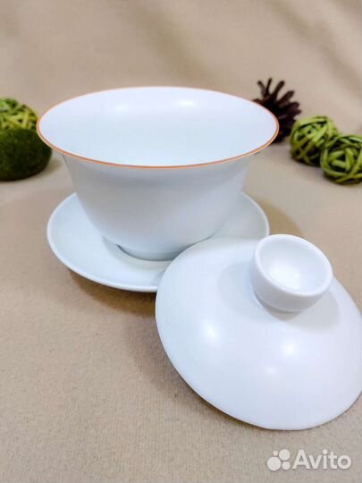 Фарфоровая гайвань «Слоновая кость»