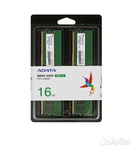 Оперативная память adata Premier 16 гб (2x8 гб) DD