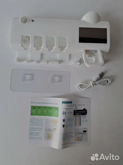 Стерилизатор уф зубных щеток. Дозатор пасты