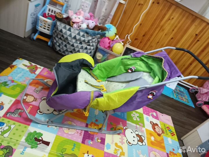 Детские санки коляска