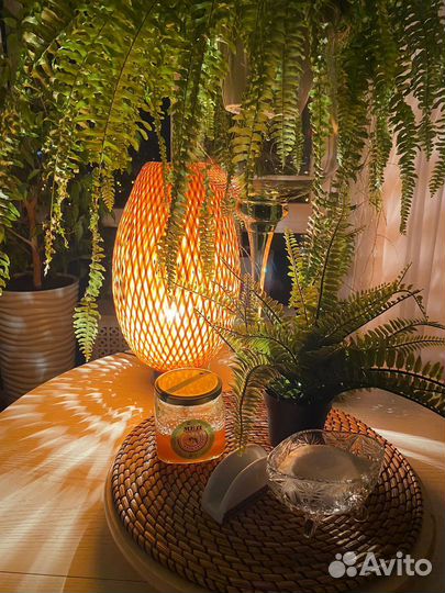 Плетеный ночник IKEA икеа boja бойа