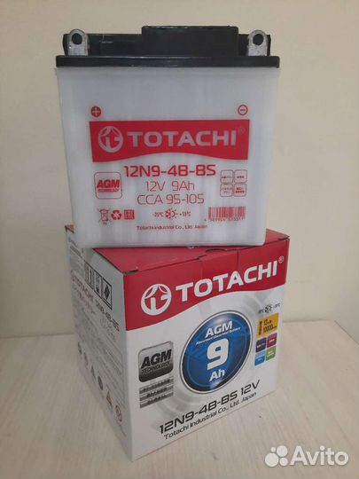 Аккумуляторная батарея totachi AGM 7 а/ч ytx7a-BS