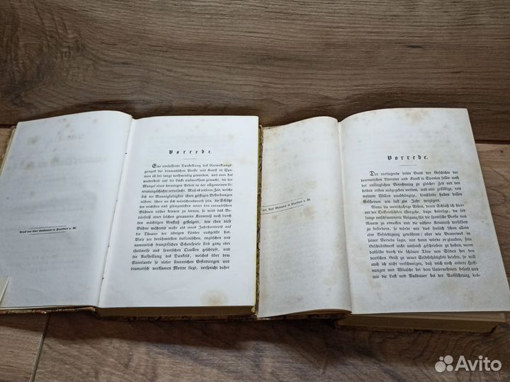 Старинные книги 1845 г Литература и искусство