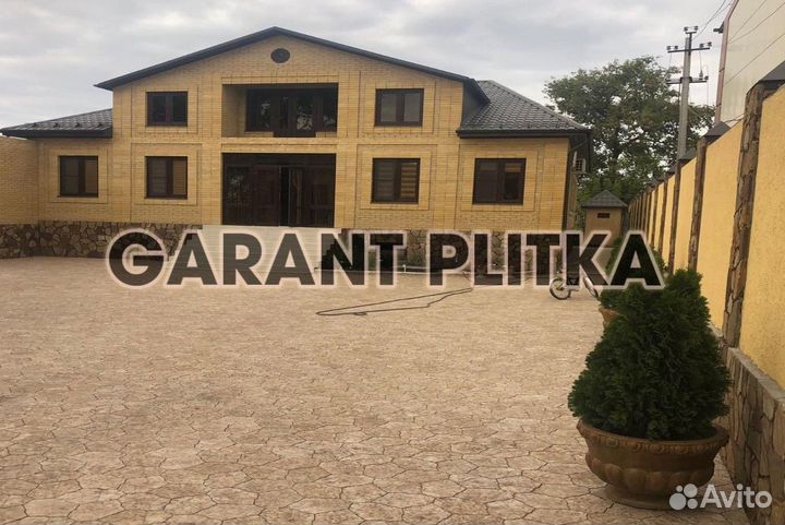 Тротуарная плитка брусчатка из кевларобетона