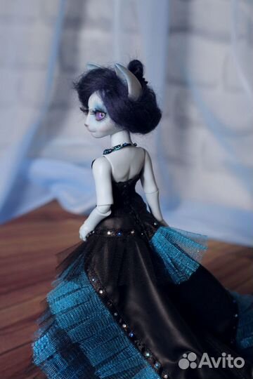 Шарнирная кошечка Джорджиана голубая