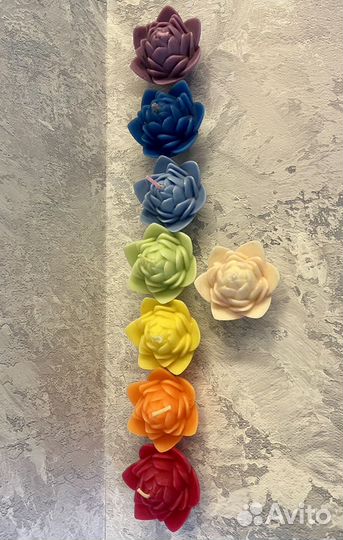 Свечи для работы с чакрами набор