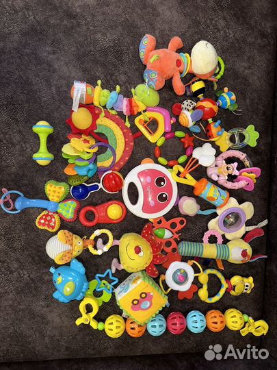 Детские игрушки пакетом, погремушки