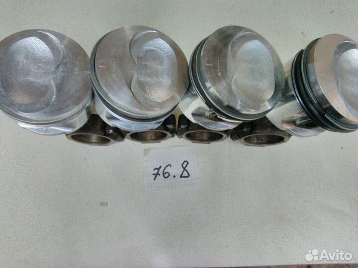 Поршневая группа с кольцами, с шатунами, ваз 1.3