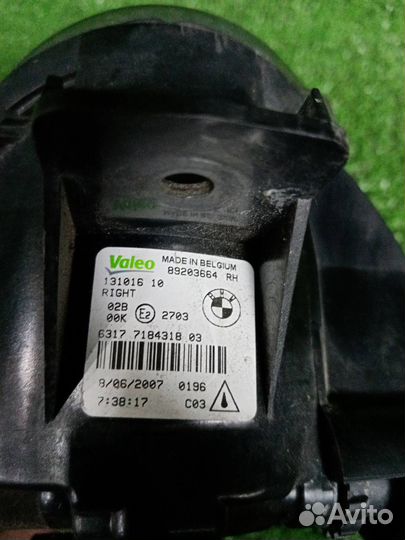 Фара противотуманная правая Bmw X5 E70 N52B30AF