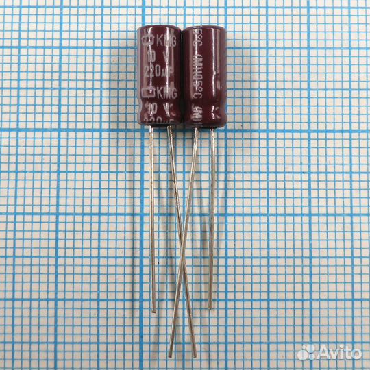 220uF 10v 10v220uF 5x11 KMG - Электролитический ко