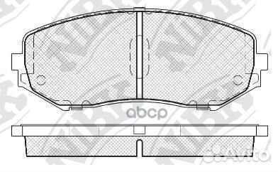 Колодки тормозные дисковые перед PN9802 NiBK