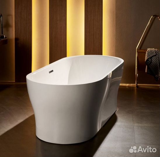 Ванна отдельностоящая акриловая BelBagno BB405 150x80, размер 150х80х60 см