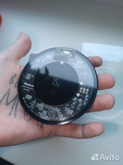 Беспроводная зарядка 15w baseus iPhone/android