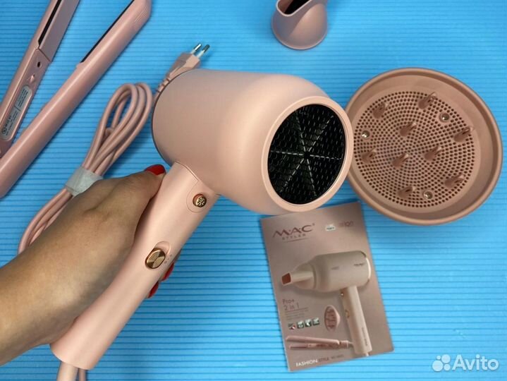 Профессиональный набор фен + плойка MAC