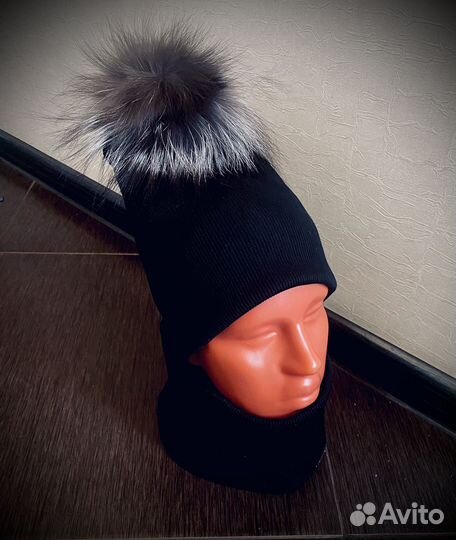 Помпон из натурального меха