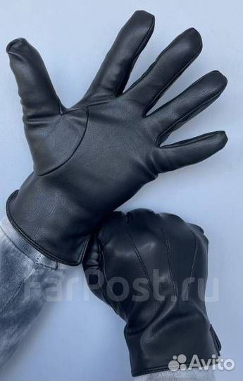 Перчатки зимние Корея кожа