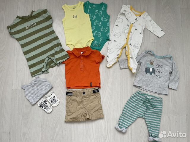Летние вещи на мальчика 62 68
