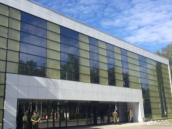 Остекление фасада. Алюминиевый фасад