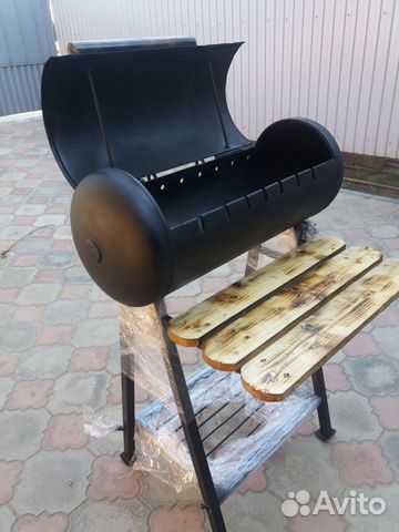 Мангал из газового баллона разборной