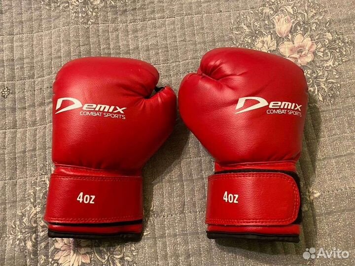 Боксерские перчатки demix детские 4 oz