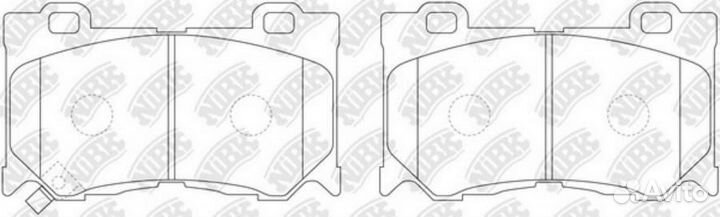 Nibk PN0389S Колод. торм. диск. NiBK