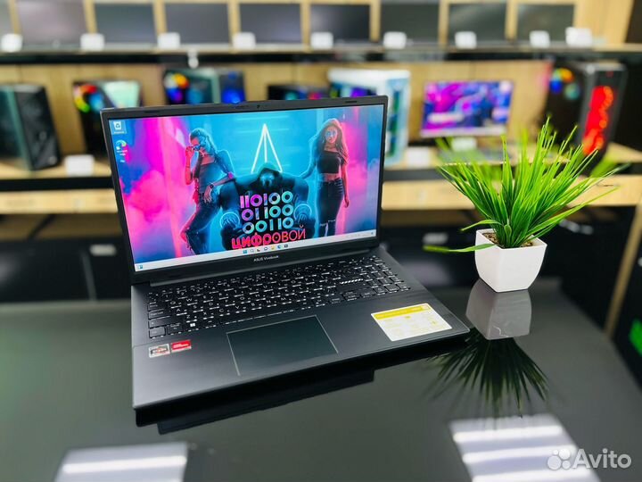 Мощный ноутбук Asus Ryzen 5 7520U/DDR5-8/SSD/610M