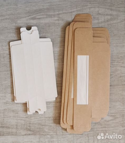 Крафт коробки с окошком