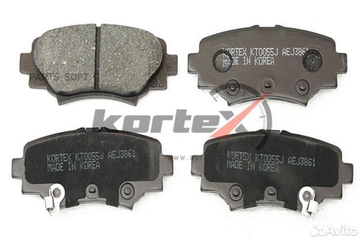 Kortex KT0055J Колодки торм. задн.к-т