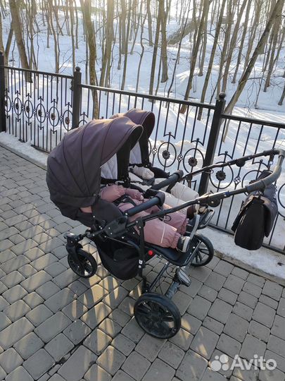 Коляска для двойни 2 в 1
