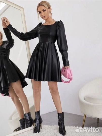 Кожаное платье