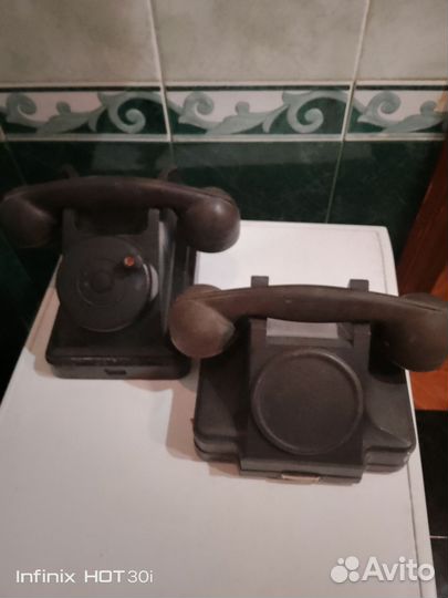 Телефоны карболит СССР цена за2шт