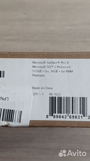 Microsoft Surface Pro X SQ2 16GB 512GB LTE