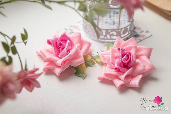 Резинки для волос розочки