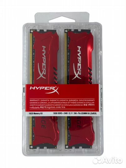 Оперативная память DDR3 2400 MHz 16 Гб (2x8Gb) CL1