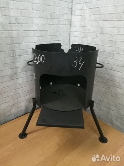 Печь под казан 340 мм (под казан 8-10 л) сталь