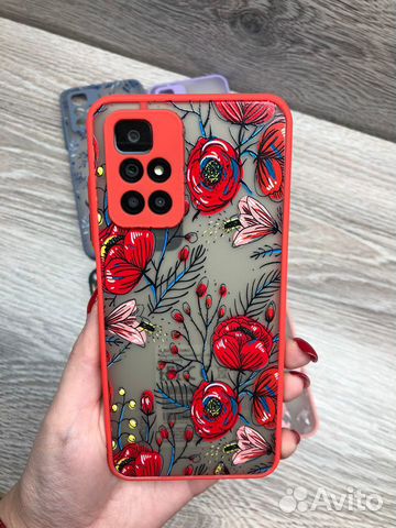 Чехол Xiaomi Redmi 10 пластик/силикон/защита камер