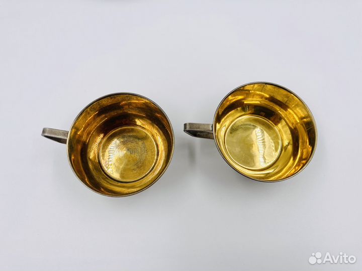 Кофейная пара СССР серебро 875
