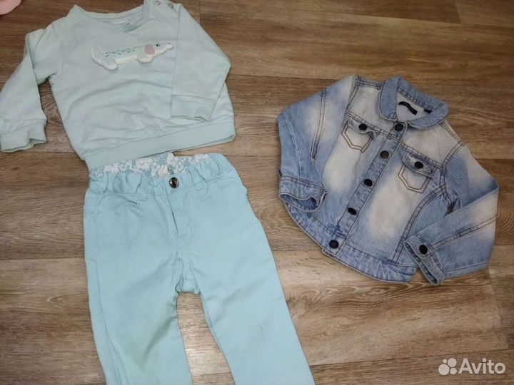 Вещи для девочки пакетом 80 рост