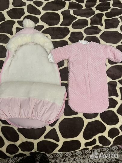 Конверт на выписку для девочки зима