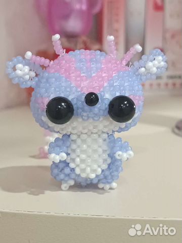 Небесная мышка из бисера