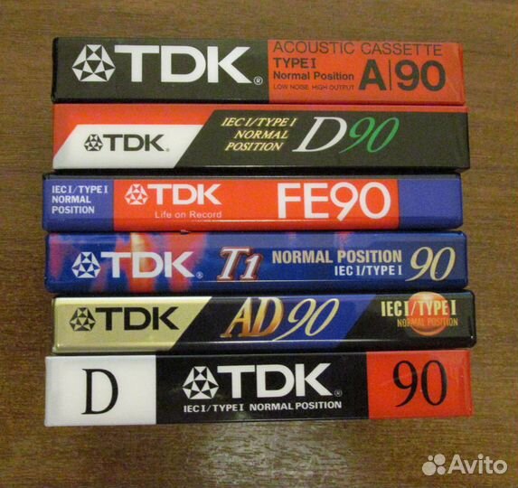 Аудиокассеты TDK миниколлекция (6 шт), цена за все
