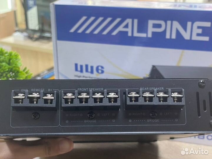 Усилитель звука 4 канала 1800watts Alpine (новый)