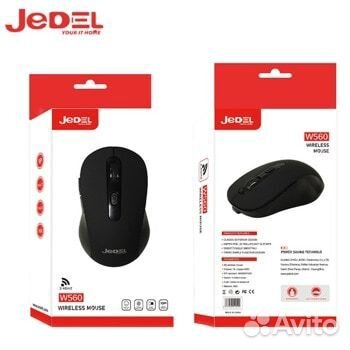 Мышь беспроводная jedel W560 черная